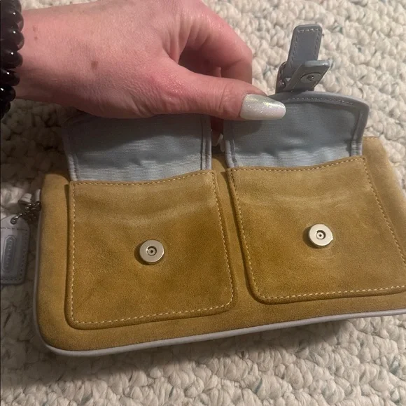 Coach Y2K Suede Wristlet - Picture 4 of 5
